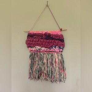 Gorgeous handmade one of a kind wall weaving